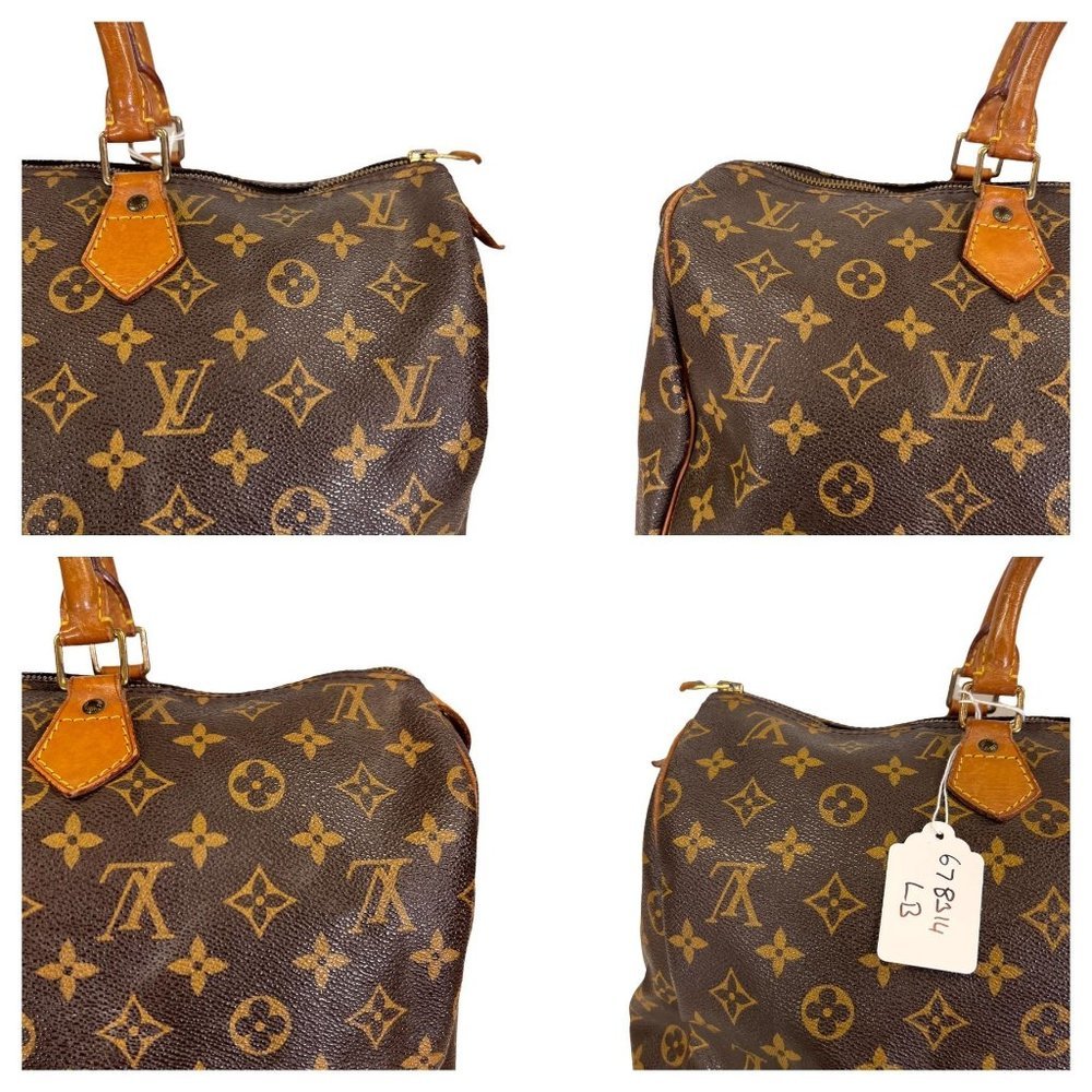 Authentic Louis Vuitton Satchel Bag Speedy 40 Monogram Used LV Handbag Vintage - Picture 5 of 12